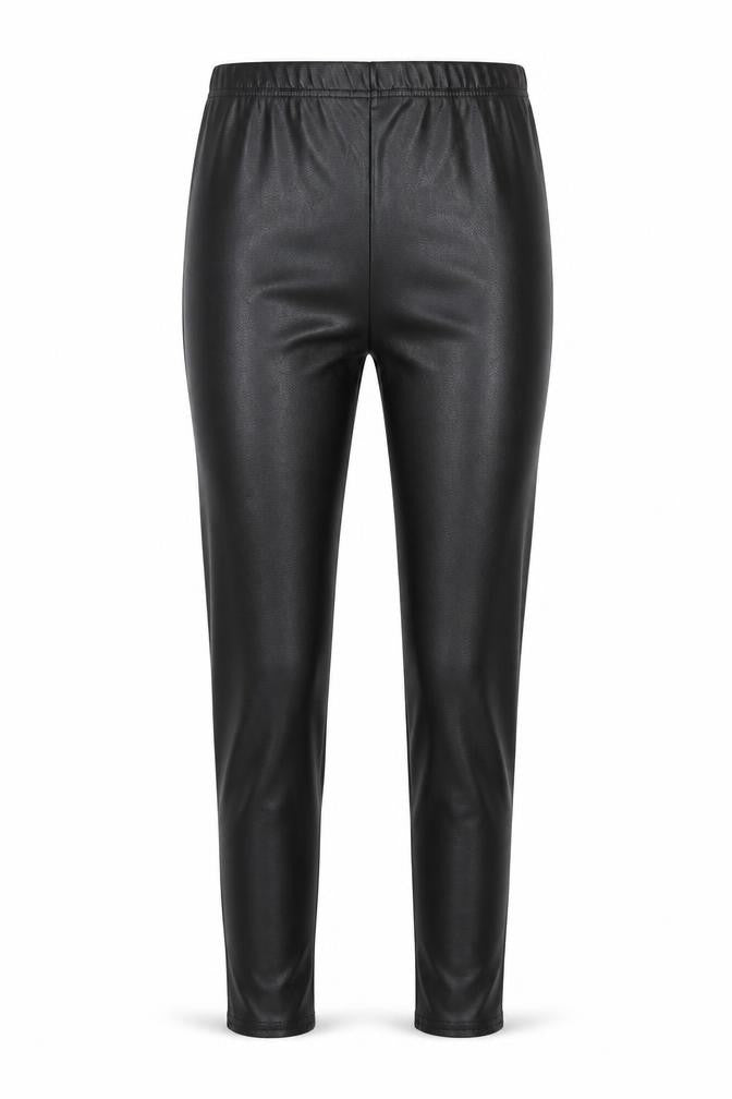 PRETTYLITTLETHING Womens Black  Polyester Pedal Pusher Leggings Size 8 L24 in
