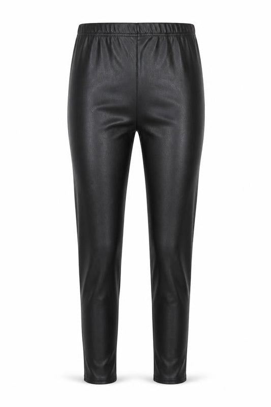 PRETTYLITTLETHING Womens Black  Polyester Pedal Pusher Leggings Size 8 L24 in