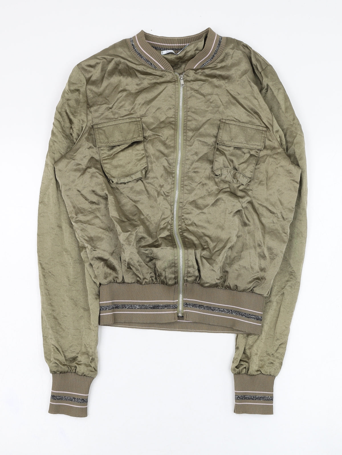Jeffrey Rogers Womens Green   Jacket  Size 10  Zip