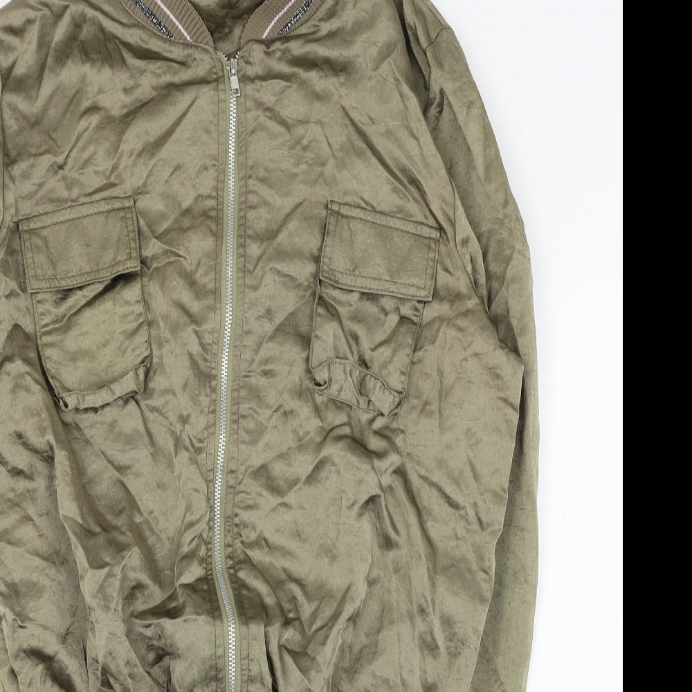 Jeffrey Rogers Womens Green   Jacket  Size 10  Zip