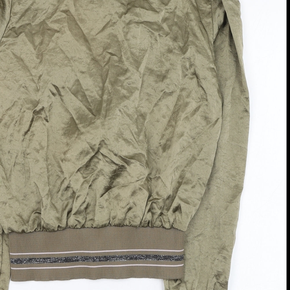 Jeffrey Rogers Womens Green   Jacket  Size 10  Zip