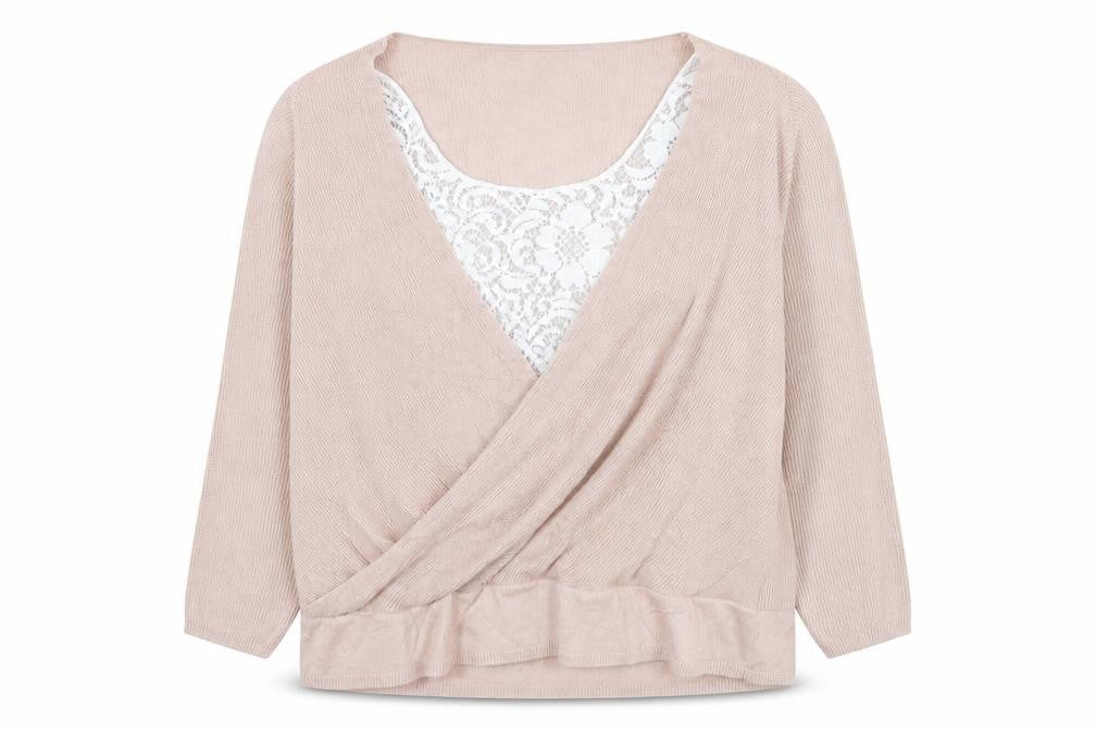 Marks and Spencer Womens Pink Round Neck  Acrylic Pullover Jumper Size 16