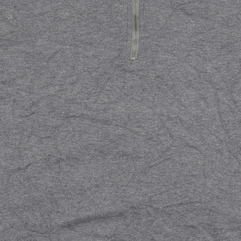 Vera Moda Womens Grey Round Neck  Cotton Pullover Jumper Size XS