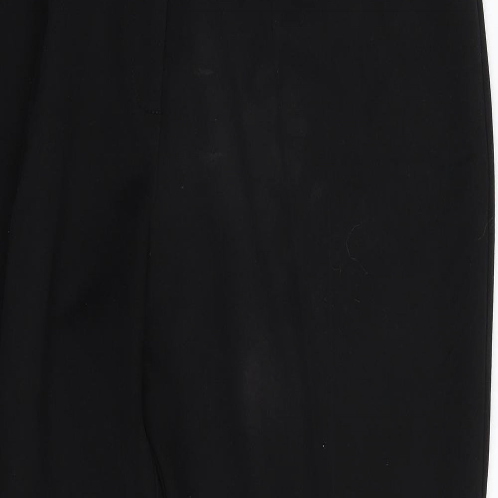 LIZZI Womens Black  Polyester Trousers  Size 18 L28 in Regular Zip