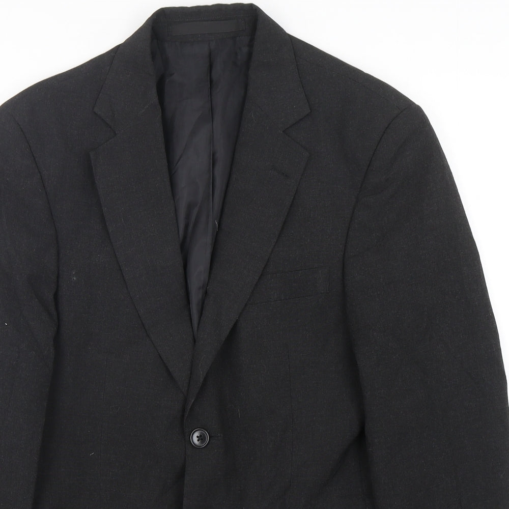 Marks and Spencer Mens Grey  Polyester Jacket Suit Jacket