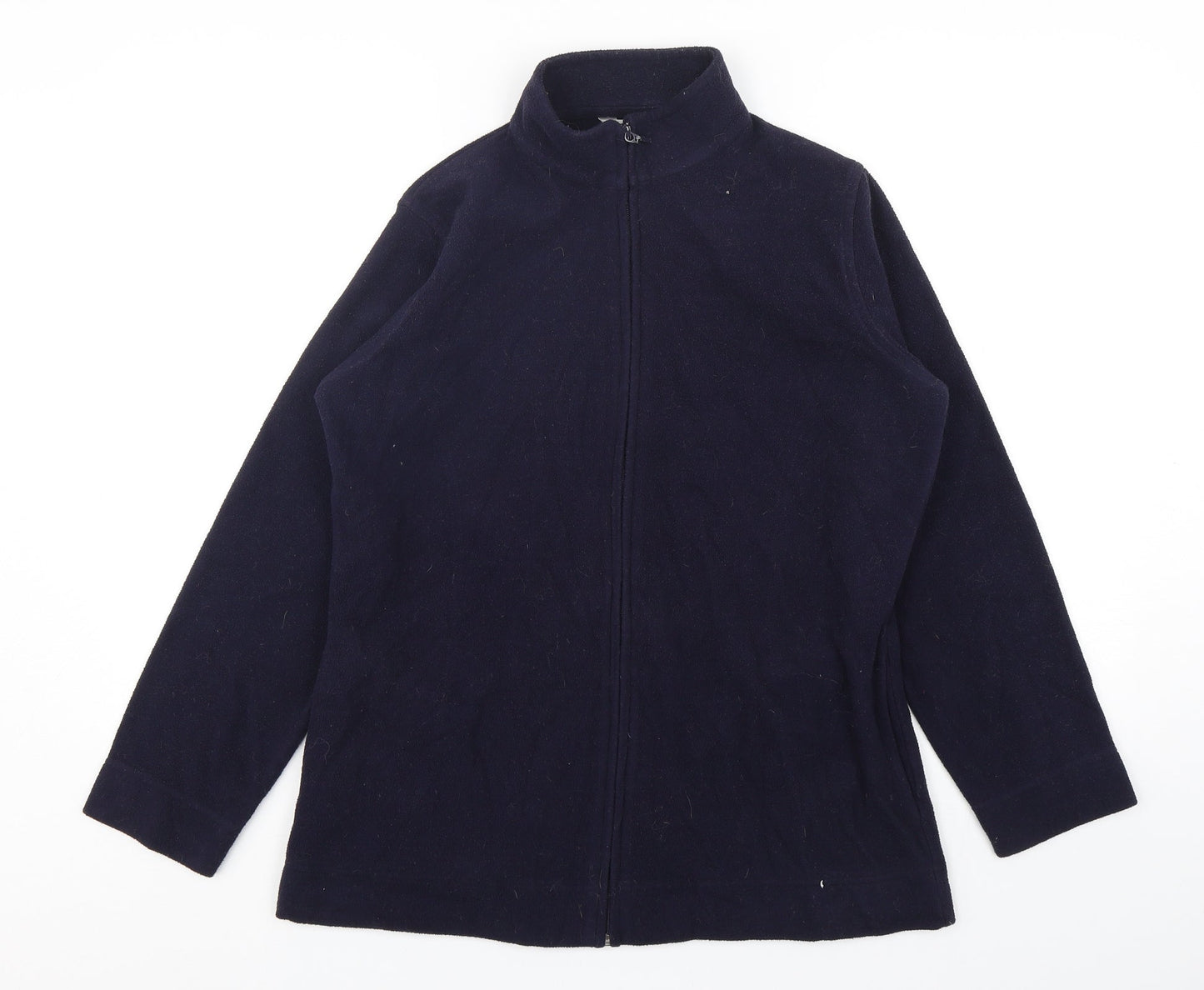 EWM Womens Blue  Polyester Full Zip Sweatshirt Size 14  Zip