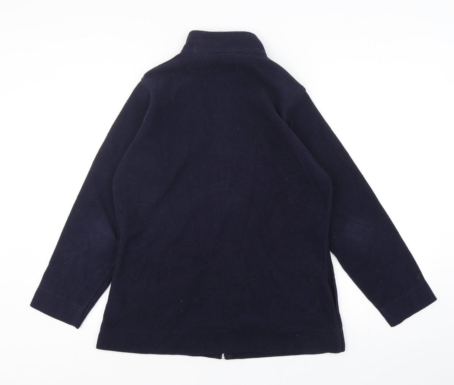 EWM Womens Blue  Polyester Full Zip Sweatshirt Size 14  Zip