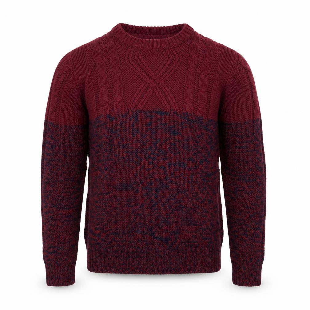 alcott Mens Multicoloured Round Neck  Acrylic Pullover Jumper Size S