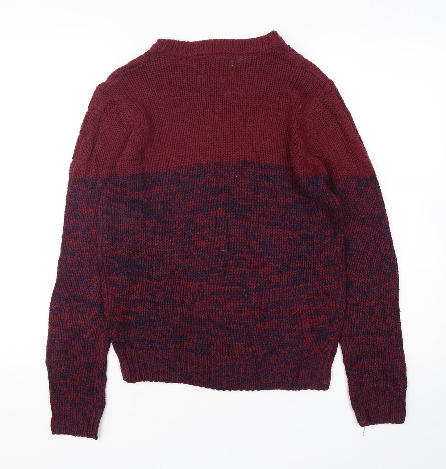 alcott Mens Multicoloured Round Neck  Acrylic Pullover Jumper Size S