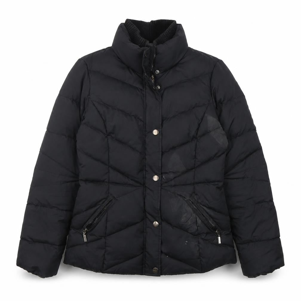 ESPRIT Womens Black   Puffer Jacket Jacket Size 10  Zip