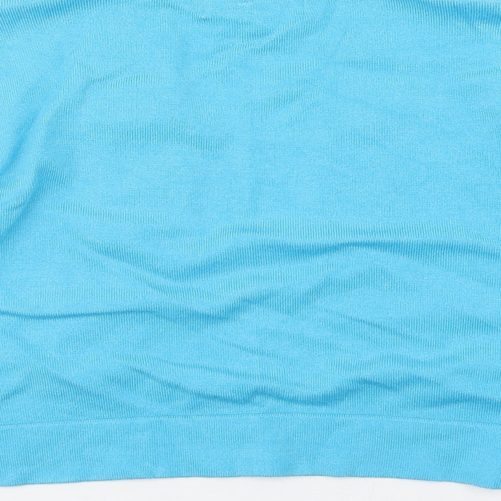 Gerard Womens Blue V-Neck  Viscose Shrug Jumper Size S