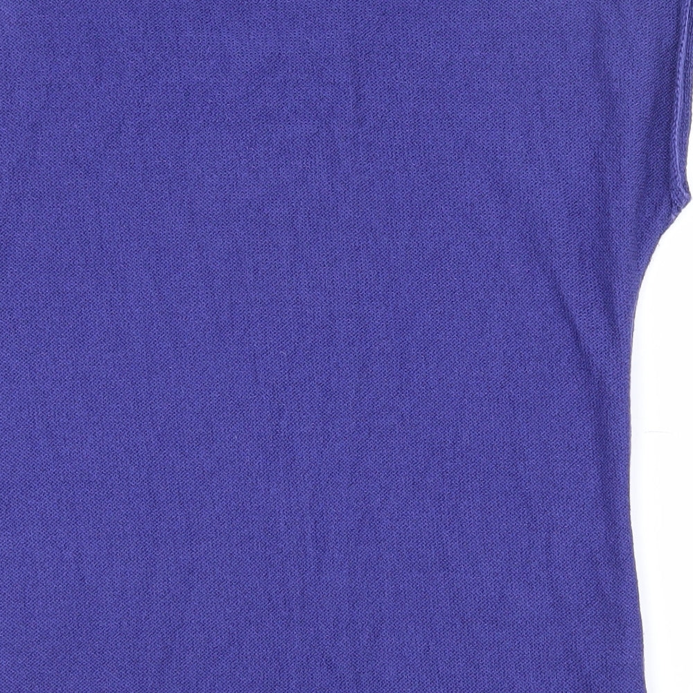 Papaya Womens Purple Scoop Neck  Acrylic Pullover Jumper Size 12