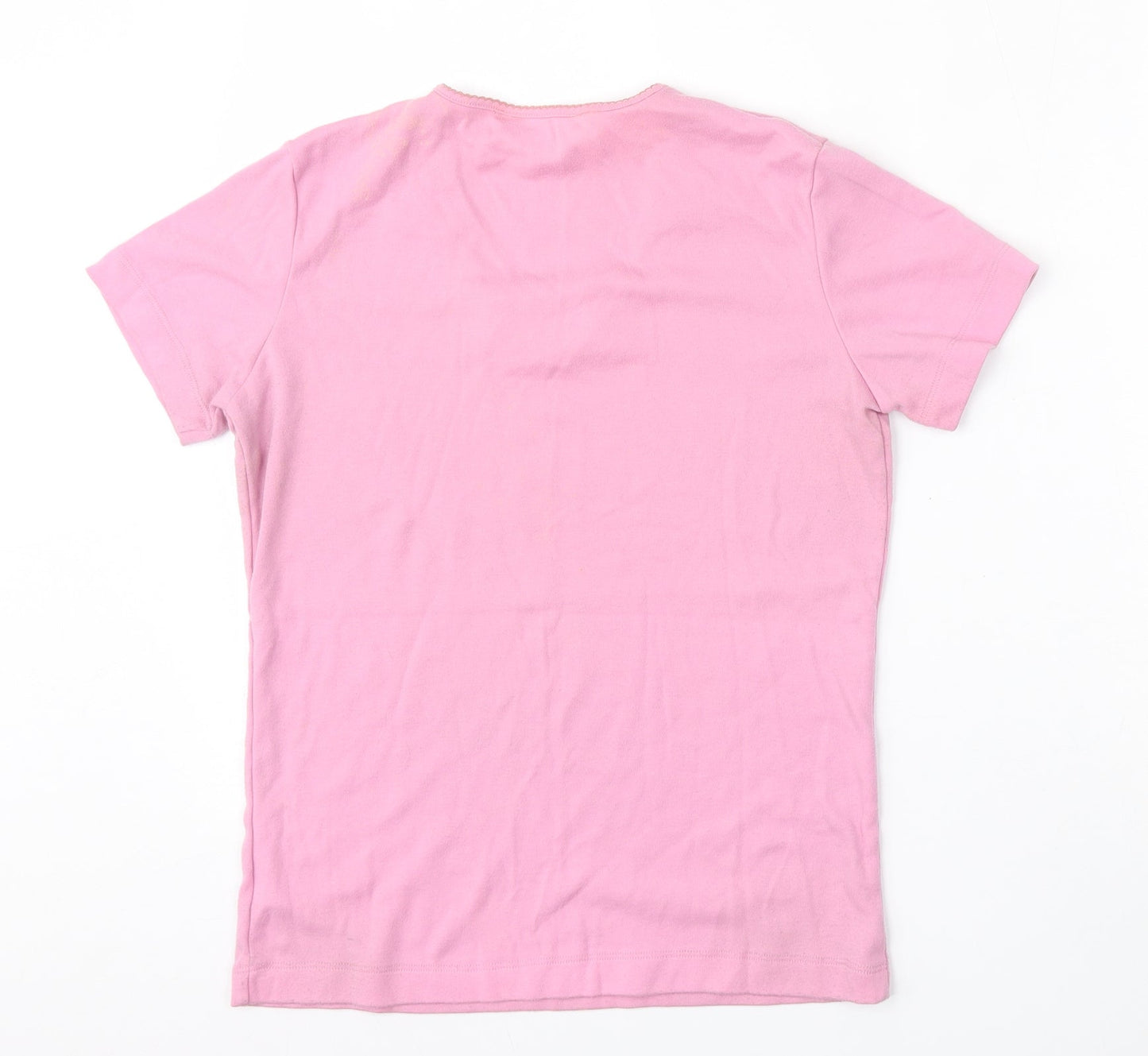 Donna Lewis Womens Pink  Polyester Pullover Sweatshirt Size M