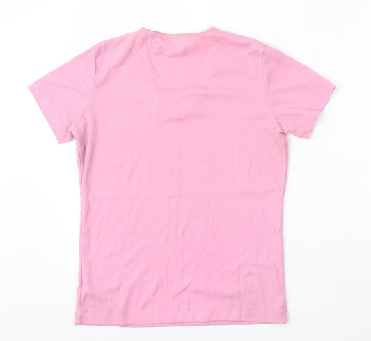 Donna Lewis Womens Pink  Polyester Pullover Sweatshirt Size M