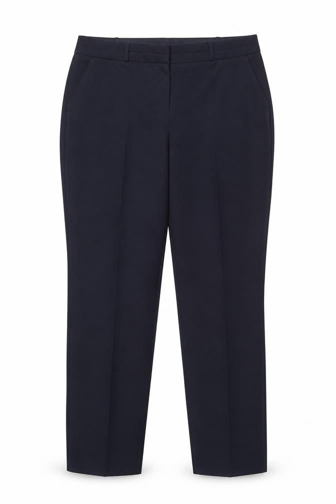 Dunnes Womens Blue  Polyester Dress Pants Trousers Size 14 L28 in Regular Button