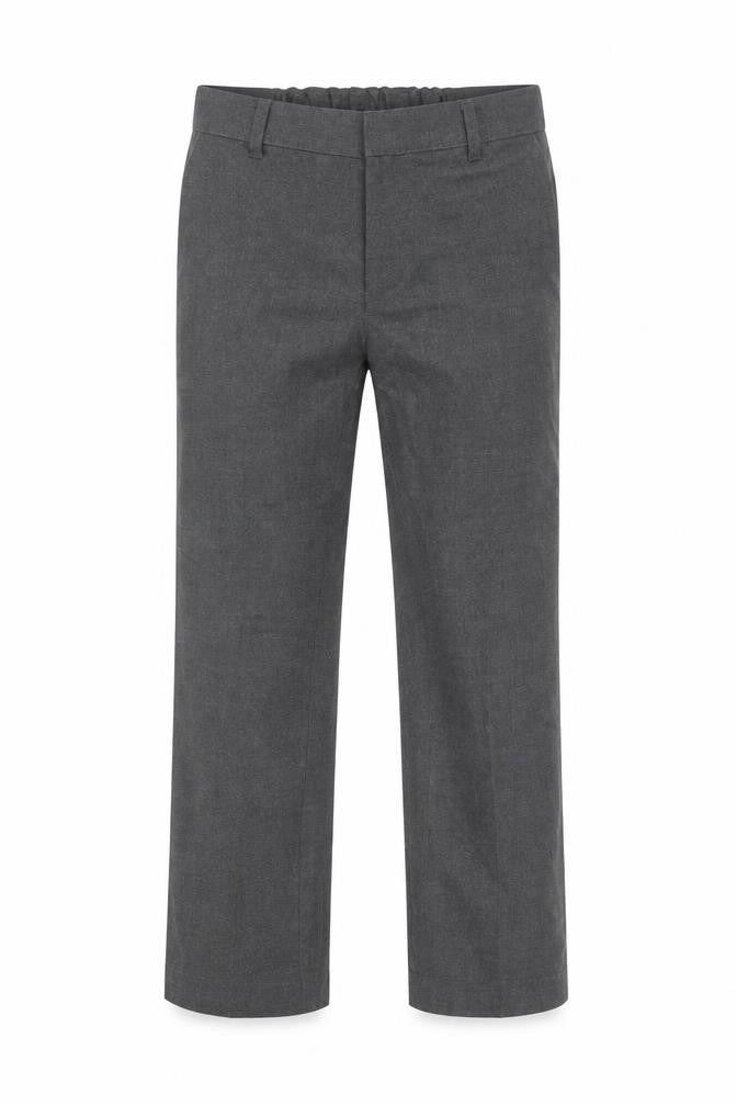 Marks and Spencer Boys Grey  Polyester Dress Pants Trousers Size 8-9 Years  Regular Button - School Wear
