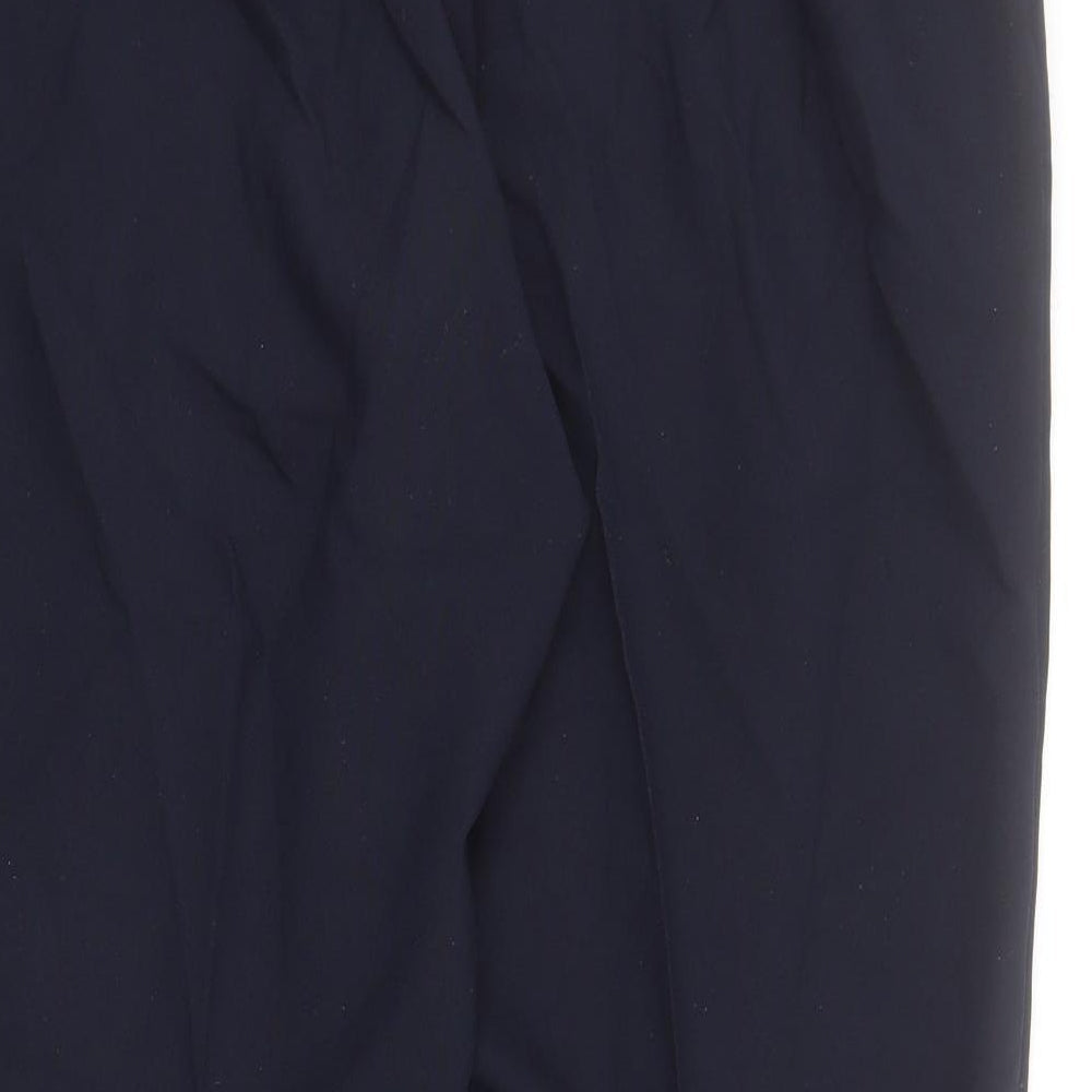 Slimma Womens Blue  Cotton Carrot Trousers Size 20 L30 in Regular