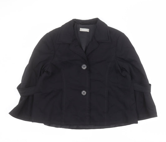 Steilmann Womens Black   Jacket  Size 10  Button