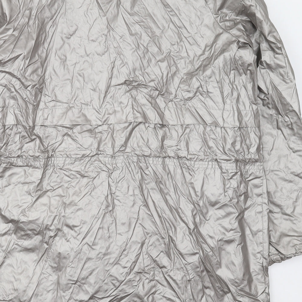 George Womens Silver   Jacket Coat Size 14  Zip