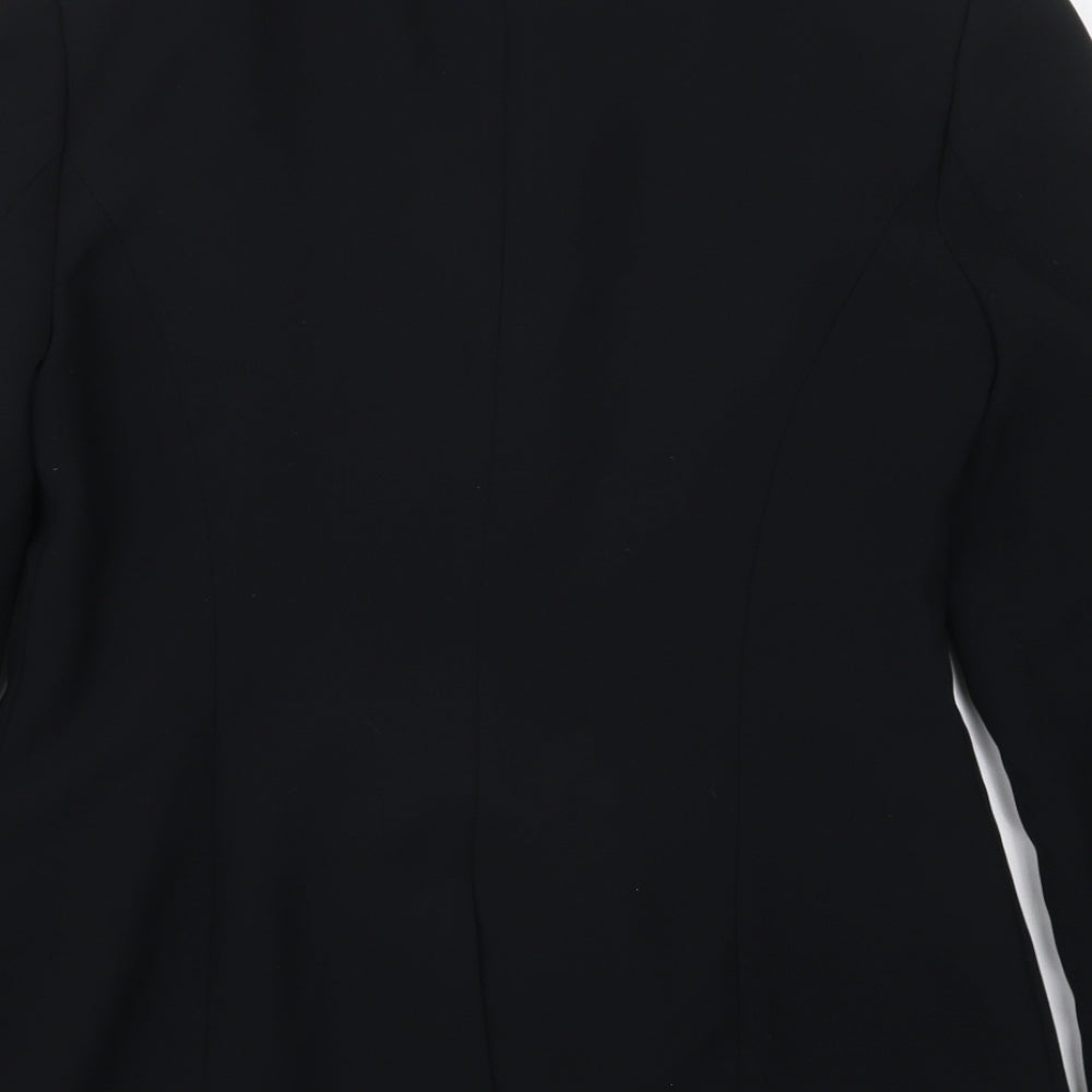 NEXT Womens Black  Polyester Jacket Suit Jacket Size 10