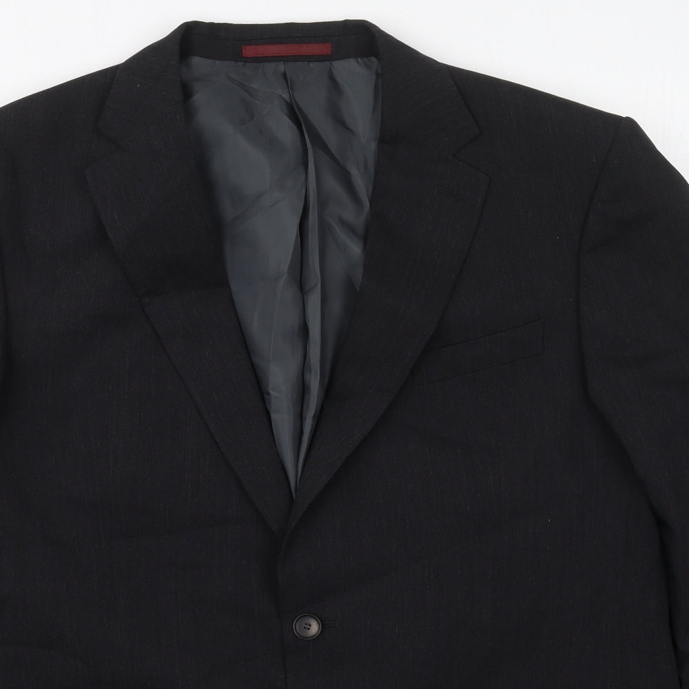 Marks and Spencer Mens Grey  Wool Jacket Suit Jacket Size 42