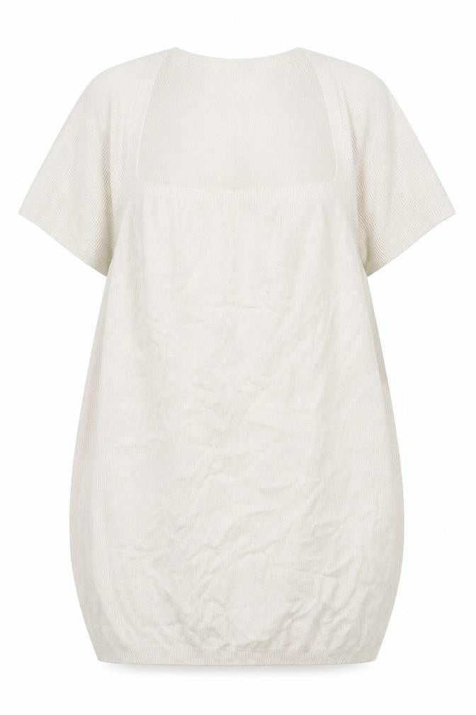 Marks and Spencer Womens White Square Neck  Viscose Pullover Jumper Size 16