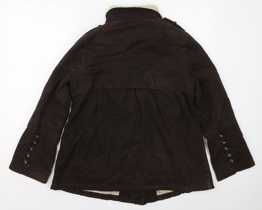 NEXT Womens Brown   Jacket Coat Size 10  Zip