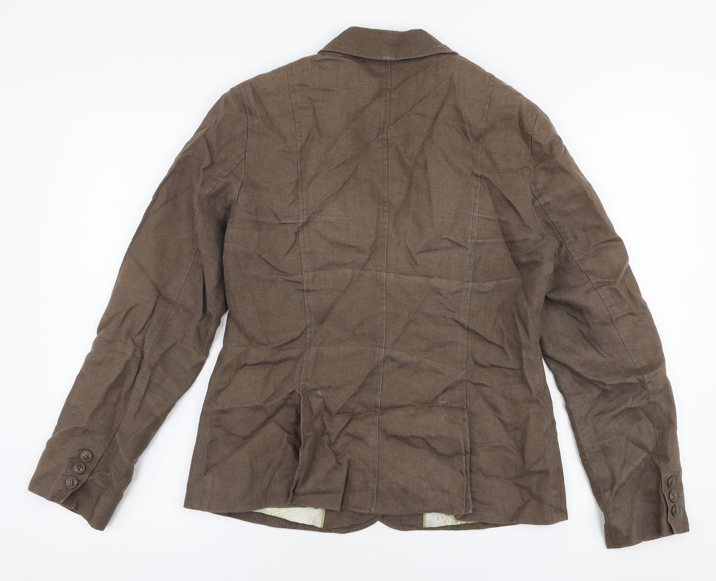 Marks and Spencer Womens Brown   Jacket  Size 12  Button