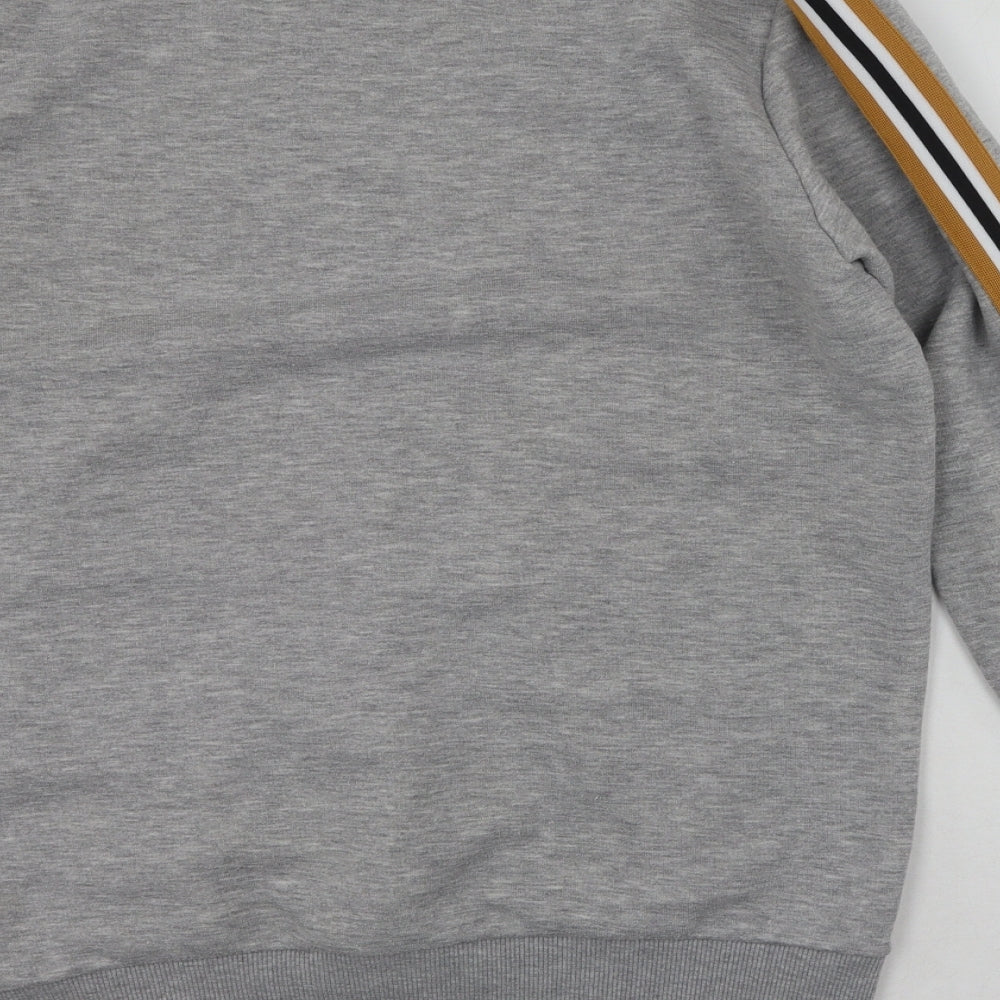 Boohoo Mens Grey  Polyester Pullover Sweatshirt Size M