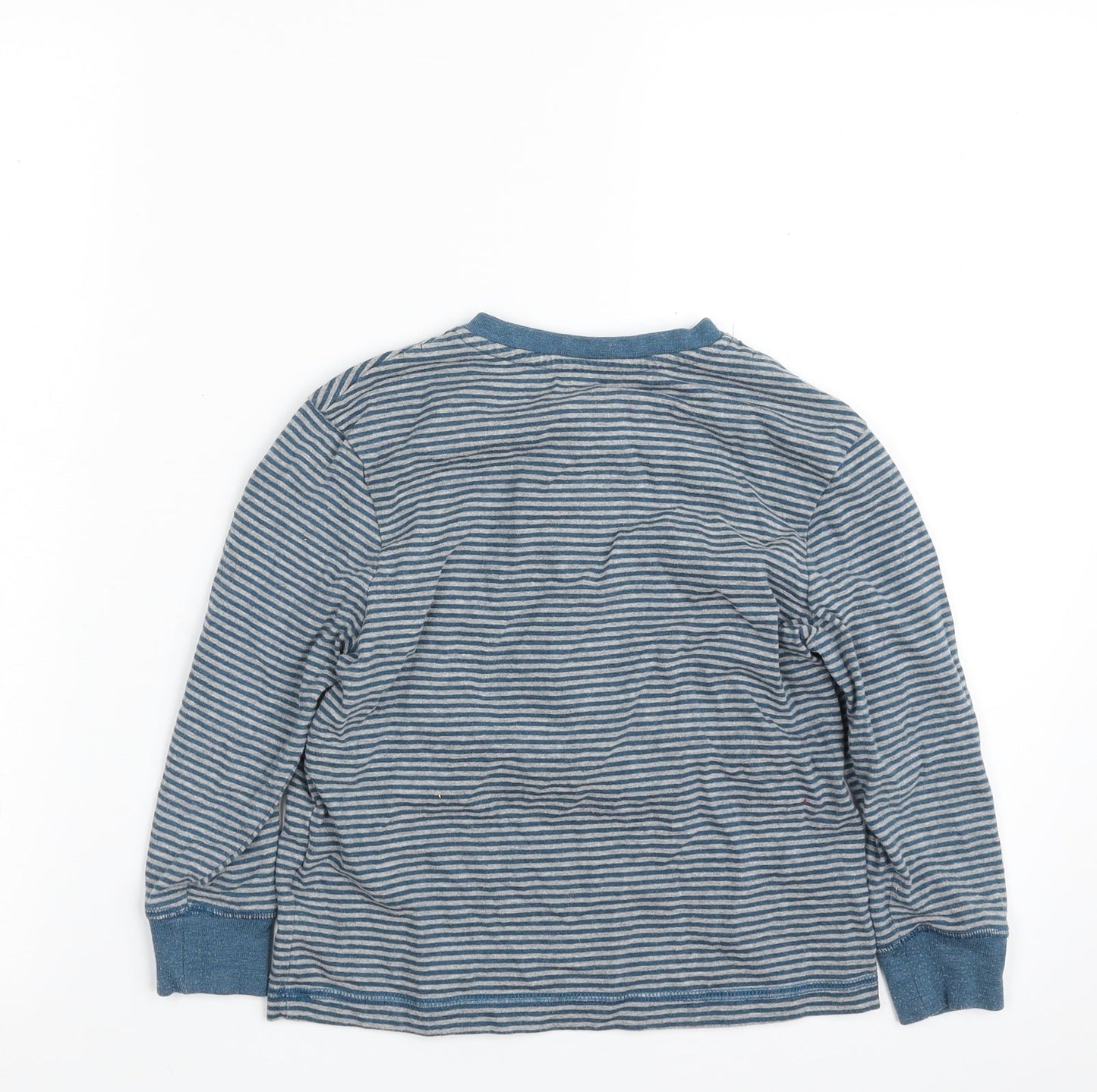 Dunnes Stores Boys Blue Striped Polyester Pullover Sweatshirt Size 5 Years  Pullover