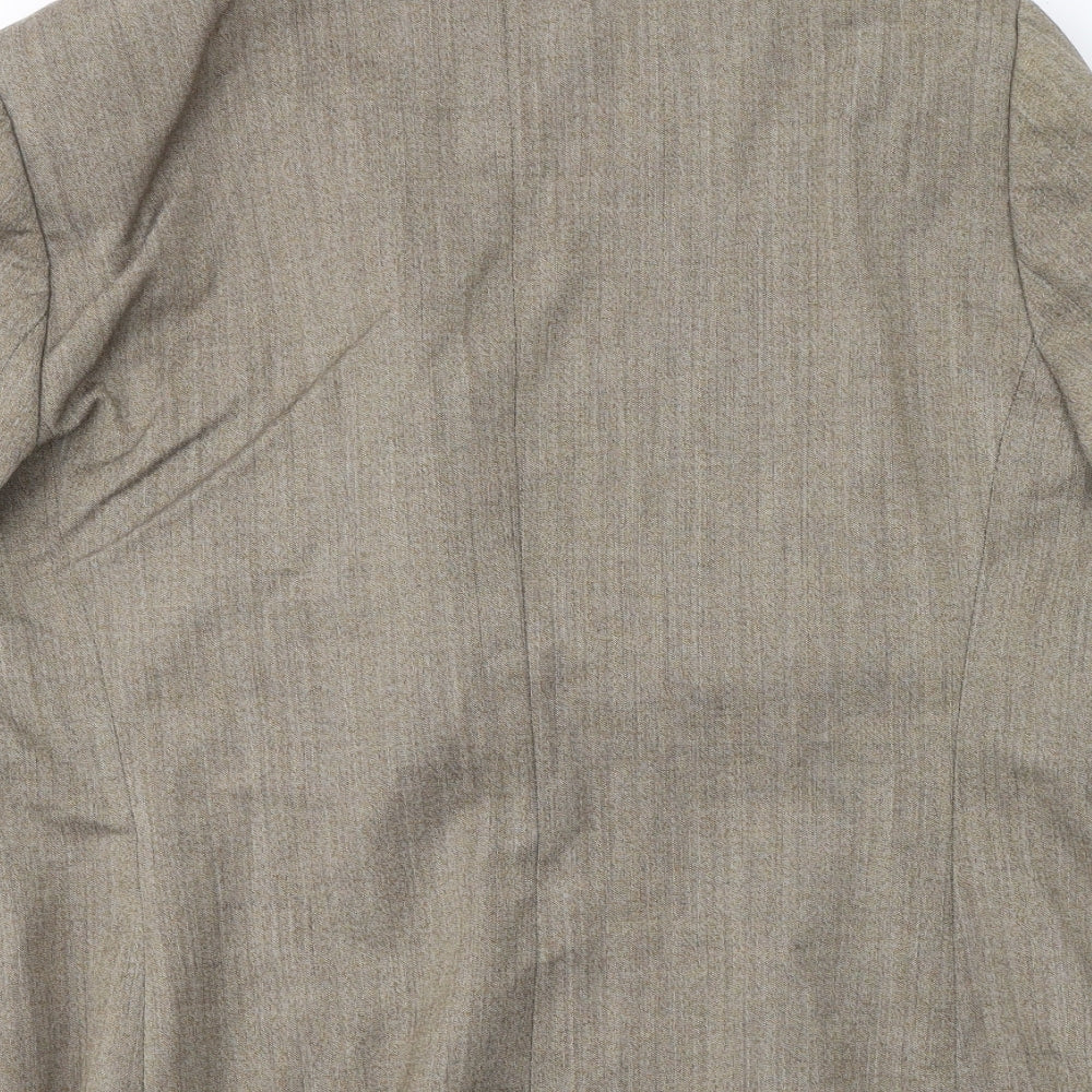 Impressions Womens Beige  Wool Jacket Suit Jacket Size 20