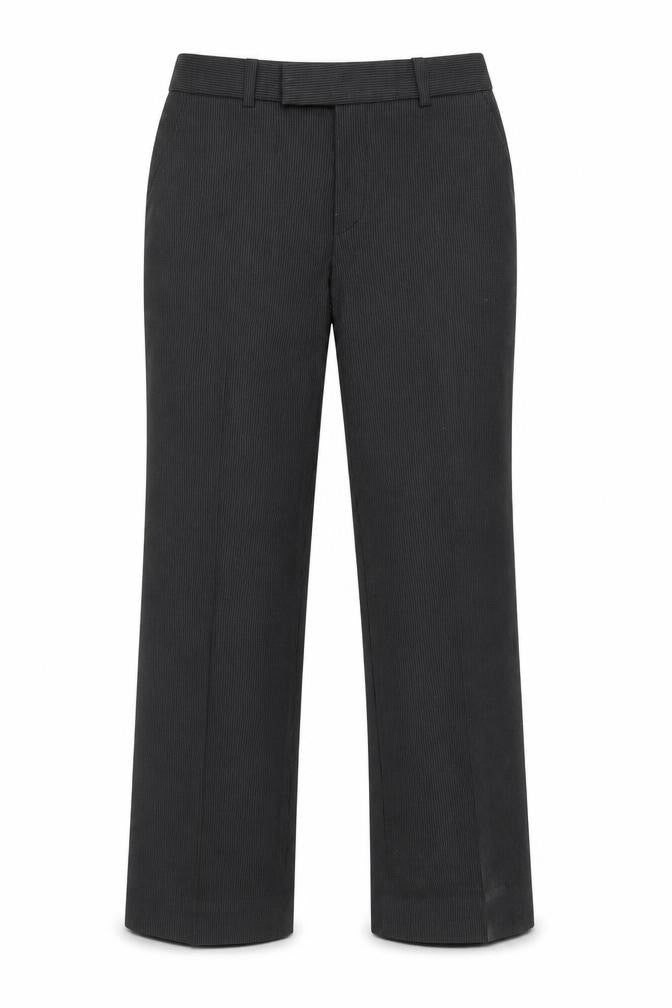 John Tailor Womens Black Striped Polyester Trousers  Size 26 in L29 in Regular