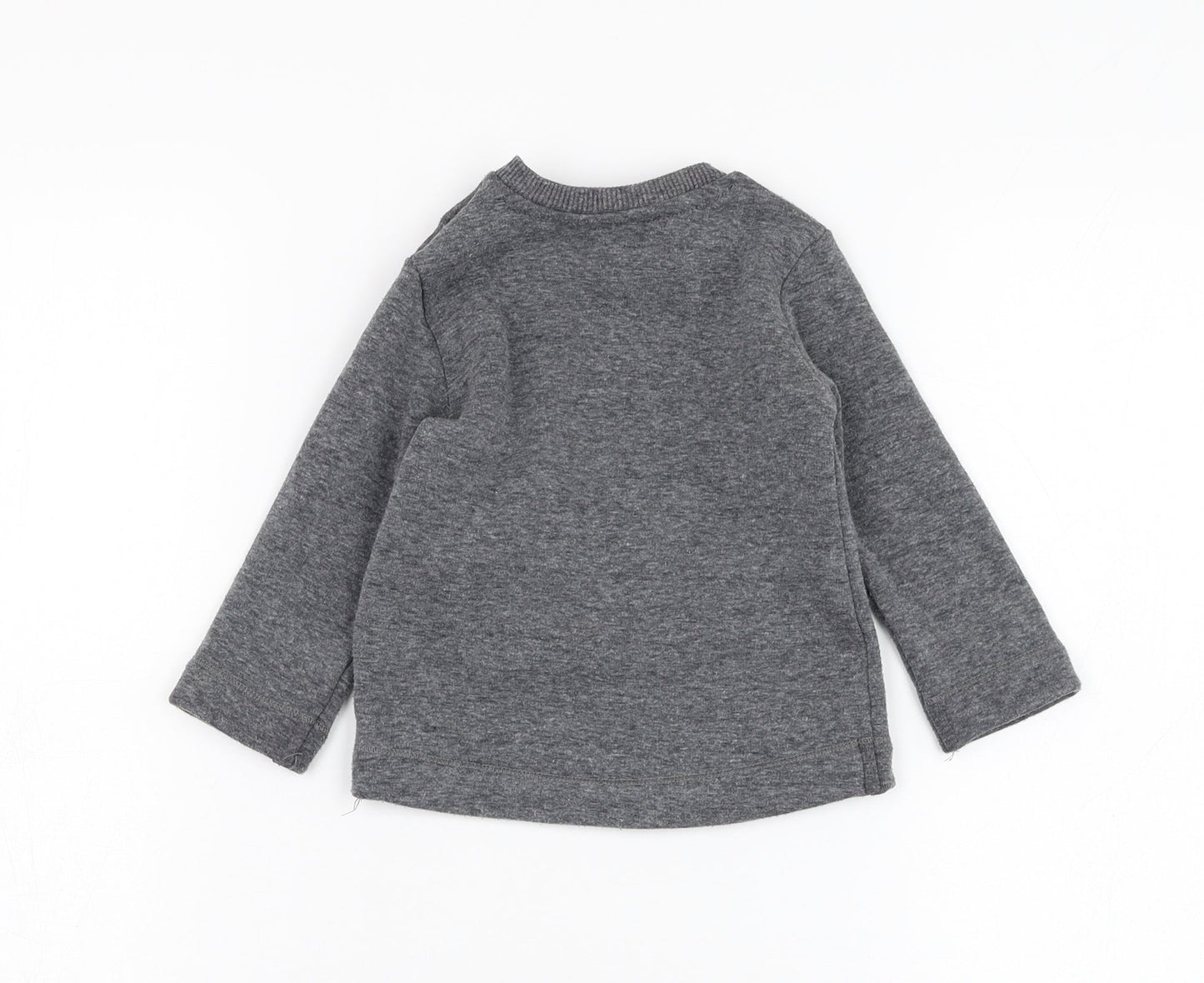 George Boys Grey  Polyester Pullover Jumper Size 6-9 Months  Pullover - Monster