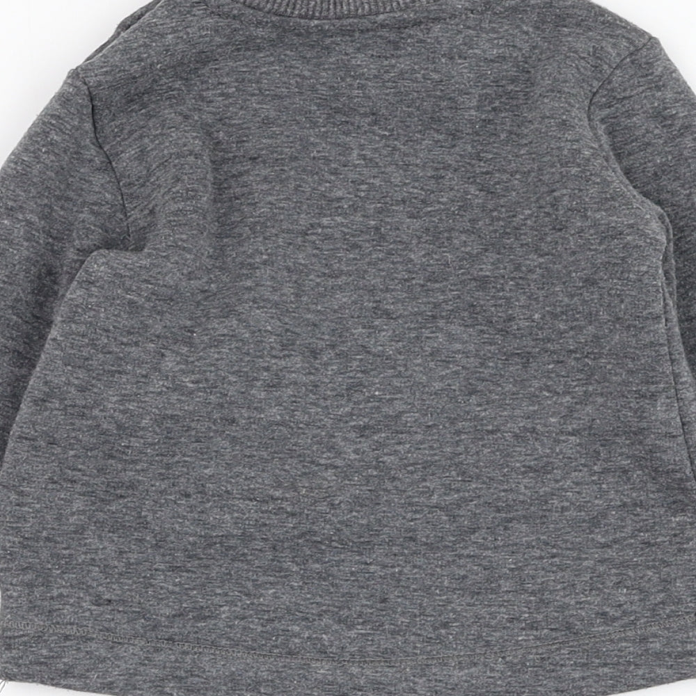 George Boys Grey  Polyester Pullover Jumper Size 6-9 Months  Pullover - Monster