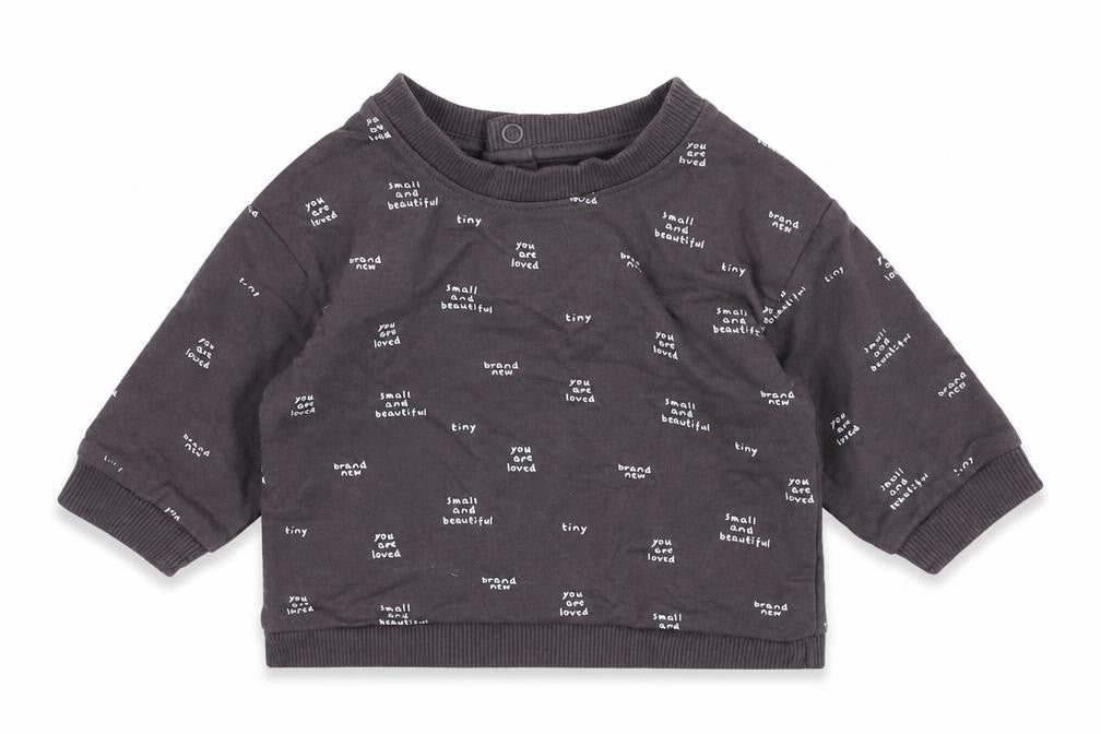 Mothercare Boys Grey  Cotton Pullover Jumper Size 0-3 Months  Pullover - Slogan