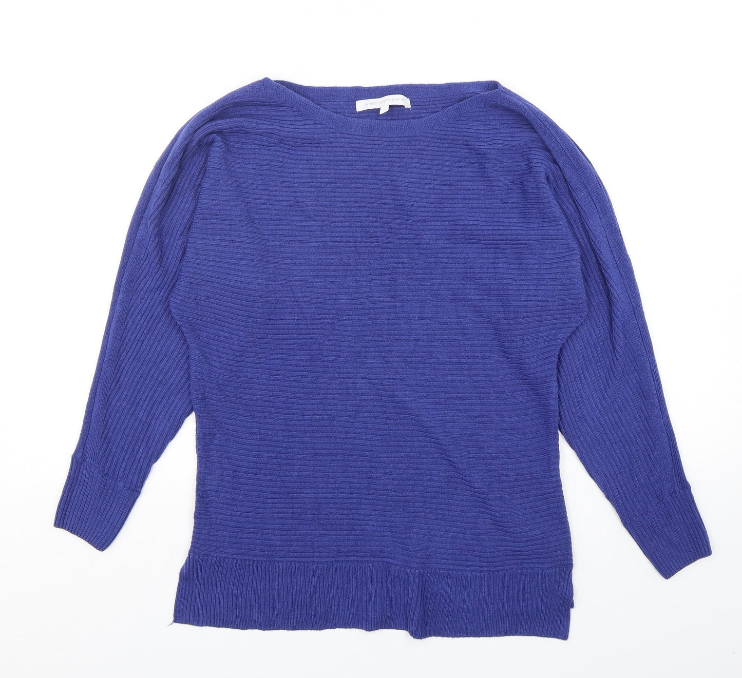 NEXT Womens Purple Scoop Neck  Acrylic Pullover Jumper Size S