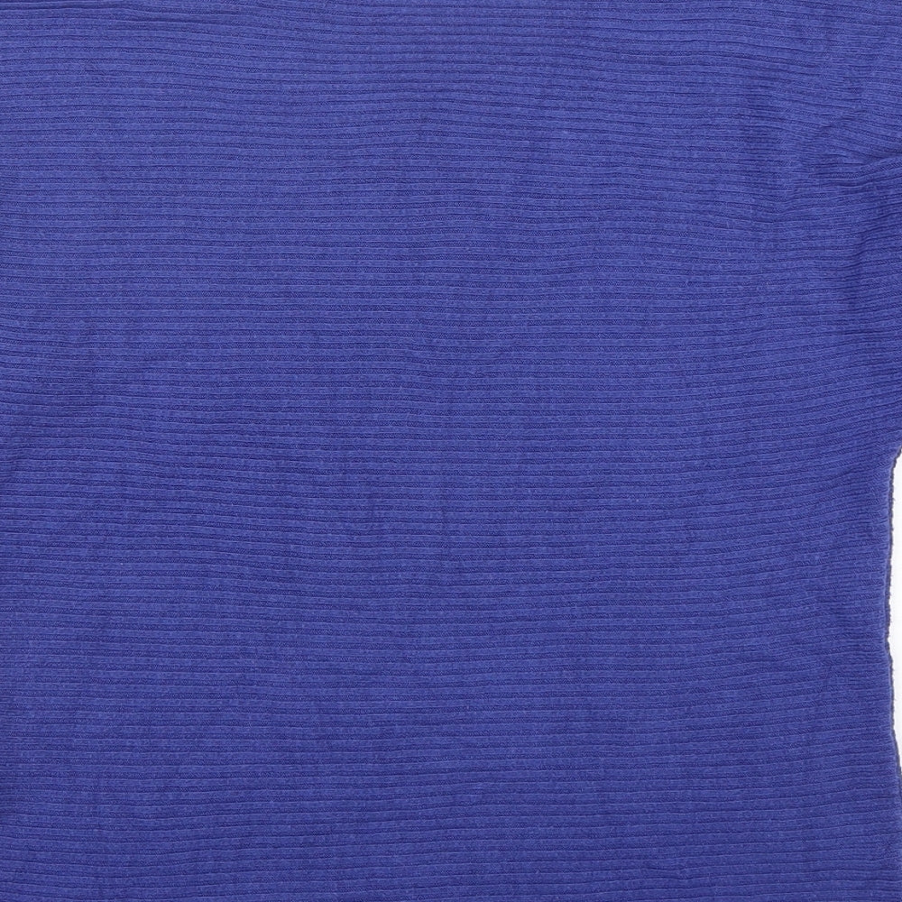 NEXT Womens Purple Scoop Neck  Acrylic Pullover Jumper Size S