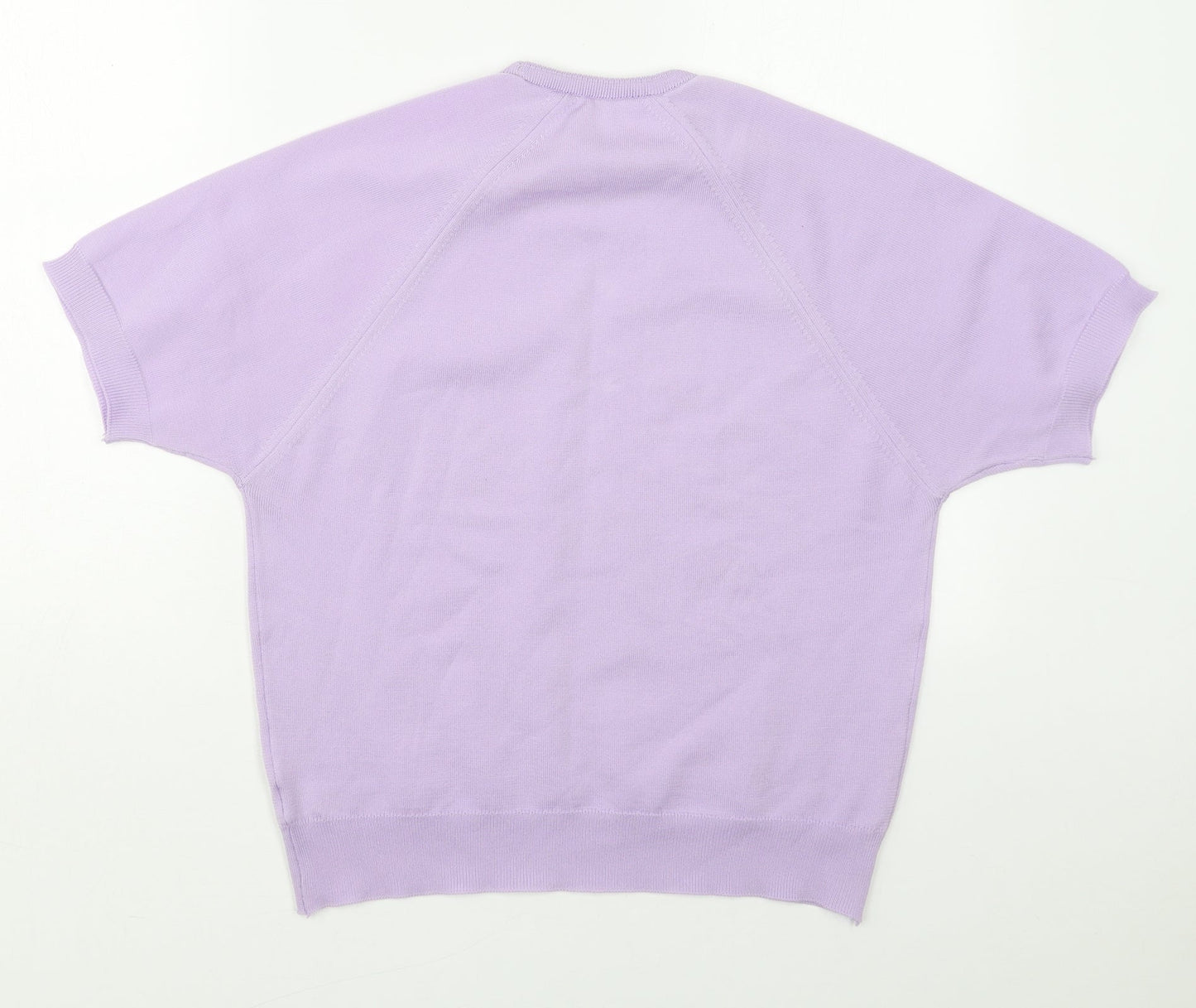 Berkertex Womens Purple Crew Neck  Polyester Pullover Jumper Size 14