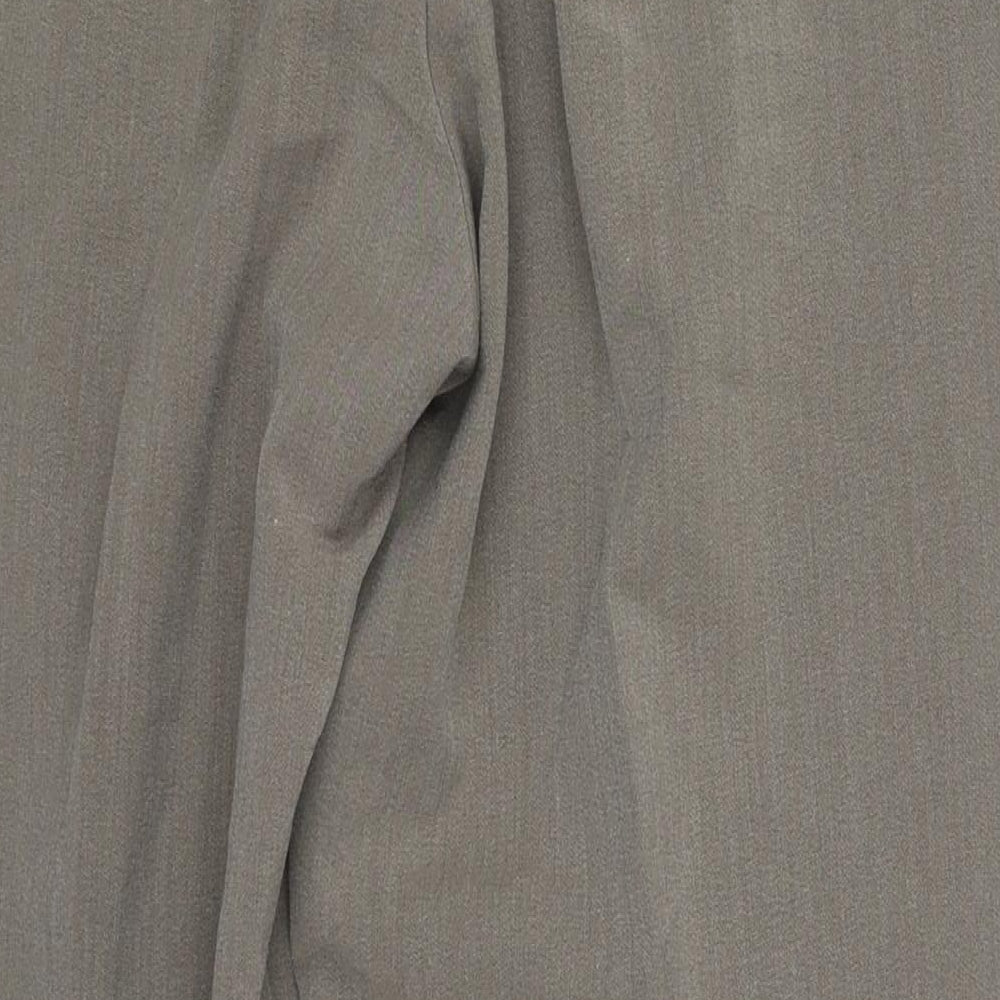 Sarah Hamilton Womens Grey  Polyester Trousers  Size 16 L25 in Regular