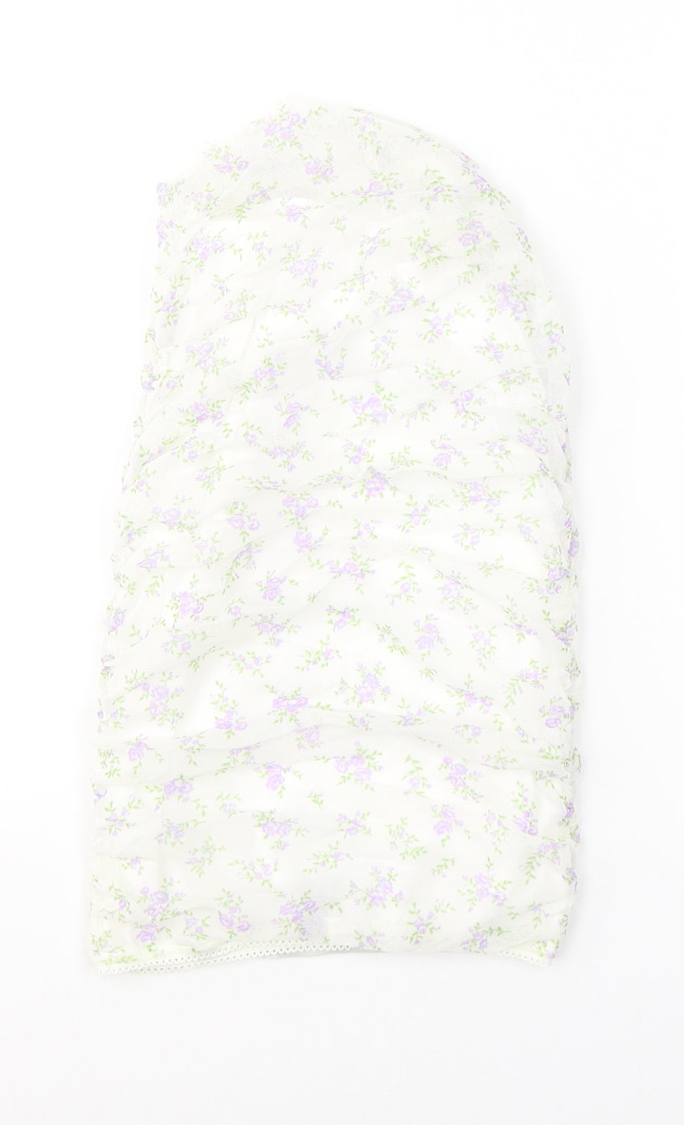 ASOS Womens White Floral Nylon Camisole Blouse Size 6 Off the Shoulder