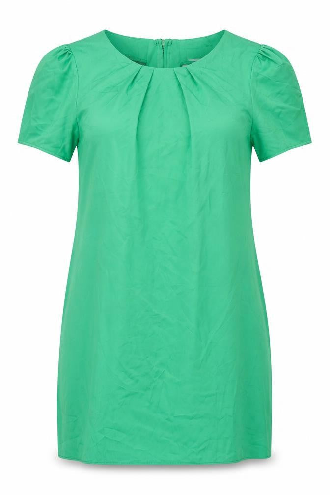 Red Herring Womens Green  Polyester T-Shirt Dress  Size 16  Round Neck Zip