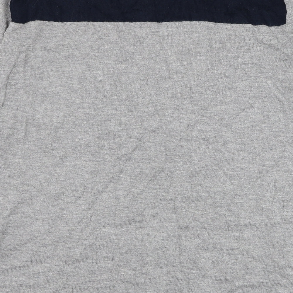 NEXT Womens Grey Round Neck  Cotton Pullover Jumper Size 10