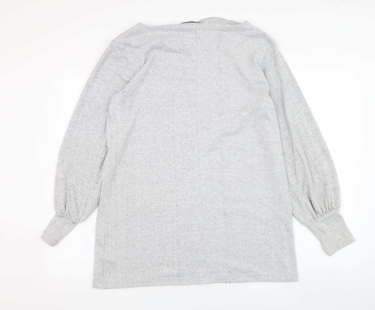 Marks and Spencer Womens Grey  Polyester Pullover Sweatshirt Size 12  Pullover