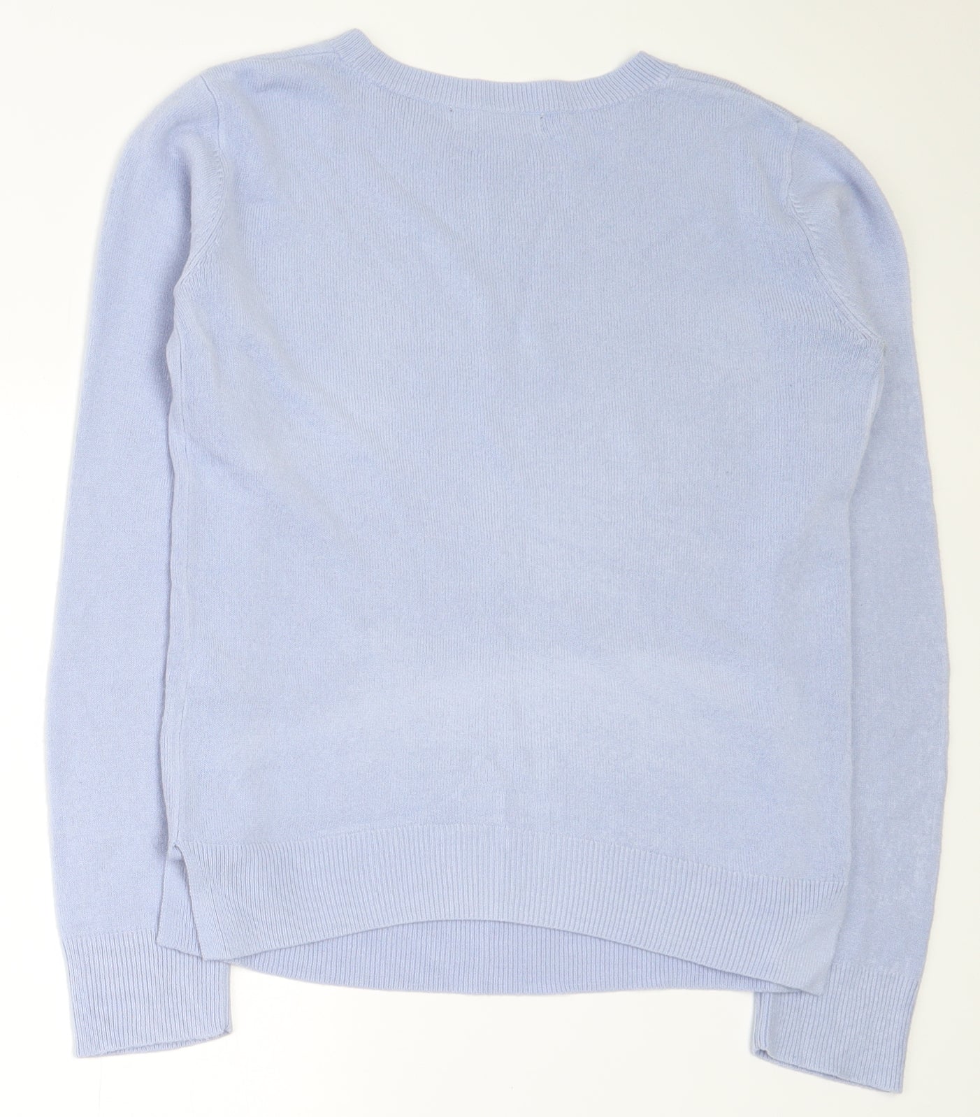 Marks and Spencer Womens Purple Round Neck  Acrylic Pullover Jumper Size 6