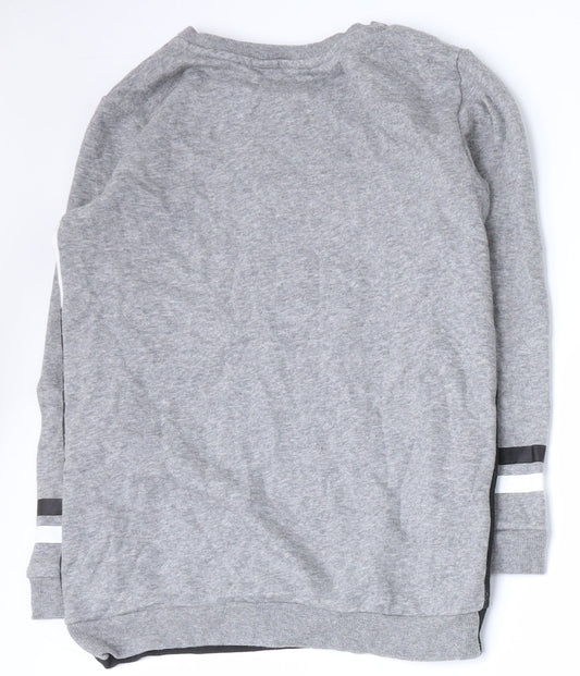 H&M Girls Multicoloured Colourblock Cotton Pullover Sweatshirt Size 9-10 Years  Pullover