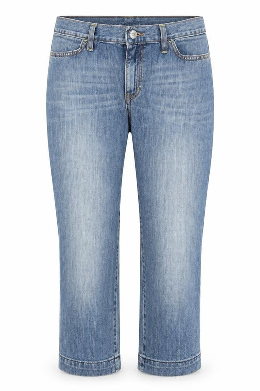 Gap Womens Blue  Cotton Straight Jeans Size 6 L20.5 in Regular Zip