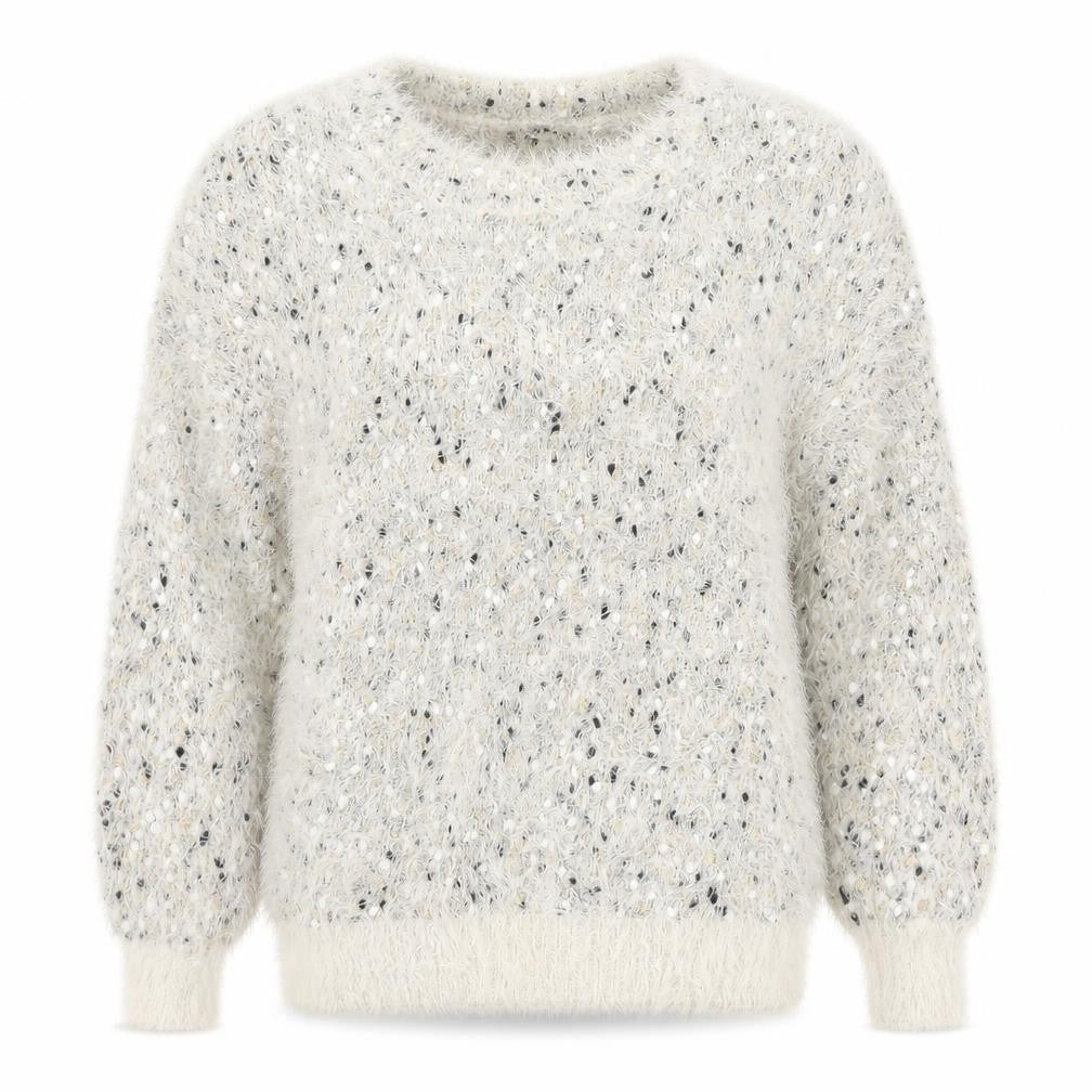 Aftershock Womens Multicoloured Round Neck  Acrylic Pullover Jumper Size L