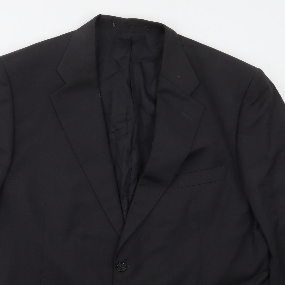 Preworn Mens Grey  Polyester Jacket Suit Jacket Size 44