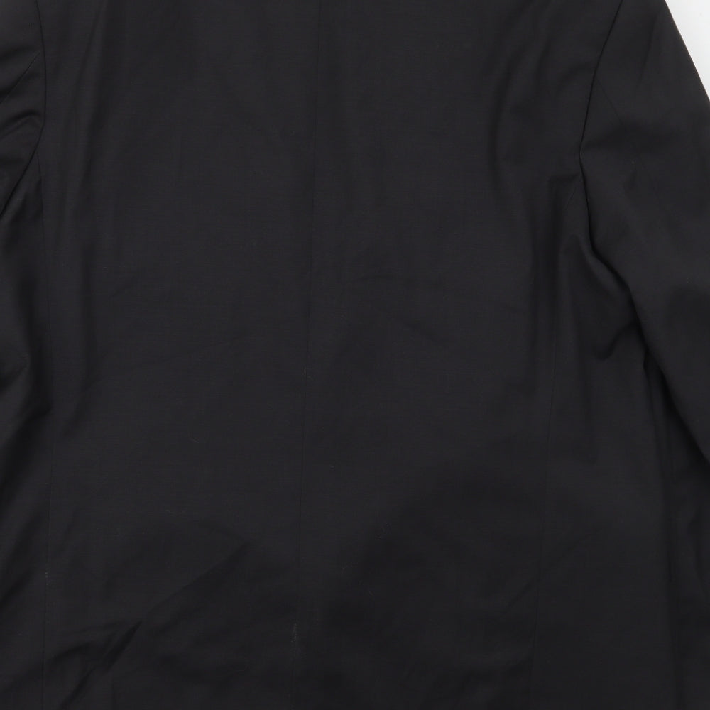 Preworn Mens Grey  Polyester Jacket Suit Jacket Size 44