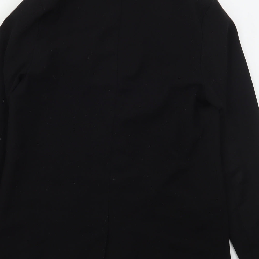 Missguided Womens Black  Polyester Jacket Suit Jacket Size 8
